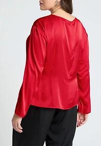 Eloquii Women's Shirred Body Top