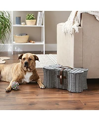 Bone Dry Pet Storage Basket Bone Shape