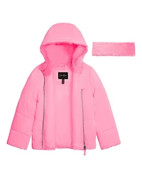 Jessica Simpson Toddler Girls Reflective Shine Fashion Puffer Jacket