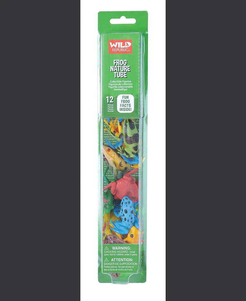Wild Republic Nature Tube Frog Figurines, 12 Pieces