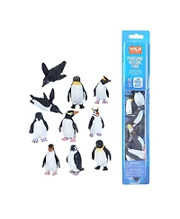 Wild Republic Nature Tube Penguin Figurines, 10 Pieces