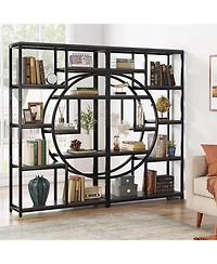 Tribesigns Bookshelf 5 Tier Etagere Bookcase, Freestanding Tall Bookshelves Display Shelf Storage Organizer with 9-Open for Living Room,