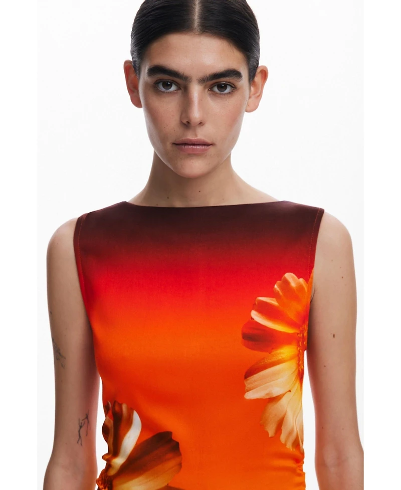Desigual Women's Ombre asymmetrical dress
