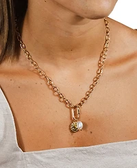 Sterling Forever Jaxie Carabiner Charm Necklace