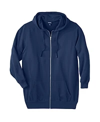 KingSize Big & Tall Longer-Length Fleece Full Zip Hoodie