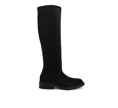 Chiru Round Toe Microfiber Calf Boots