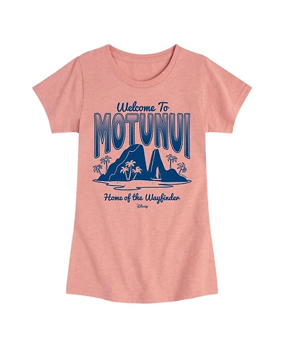 Disney Big Girls Moana 2 Welcome to Motunui Graphic Short Sleeve Tee