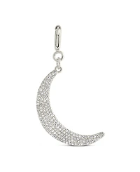 Sterling Forever Cubic Zirconia Crescent Moon Charms