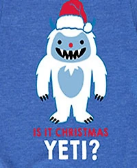 Hybrid Big Boys Is It Christmas Yeti Graphic Tee