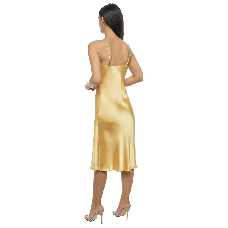 Bebe Women's Satin Midi Slip Dress