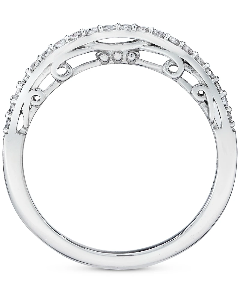 Le Vian Vanilla Diamond Wavy Band (1/6 ct. t.w.) in 14k White Gold