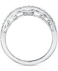 Le Vian Vanilla Diamond Wavy Band (1/6 ct. t.w.) in 14k White Gold