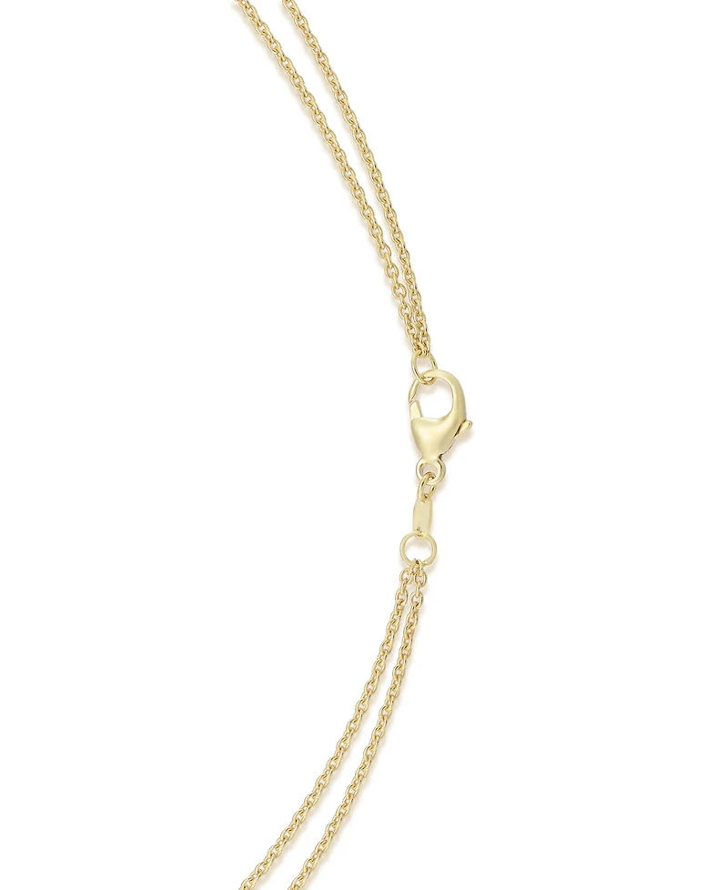 Macy's Sky Blue Topaz (3 ct. t.w.) & White Topaz (1/3 ct. t.w.) 18" Collar Necklace in 14k Gold over Sterling Silver