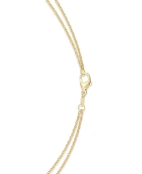 Macy's Sky Blue Topaz (3 ct. t.w.) & White Topaz (1/3 ct. t.w.) 18" Collar Necklace in 14k Gold over Sterling Silver