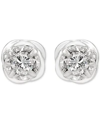 Diamond Love Knot Earrings (1/2 ct. t.w.) in 14k White Gold