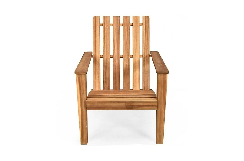 Slickblue Indoor/Outdoor Acacia Wood Adirondack Lounge Armchair Durable and Comfortable Seating
