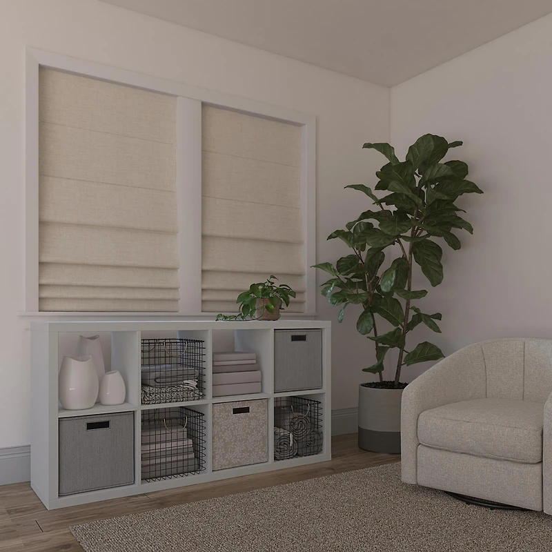 Somerton Textured 100% Blackout Cordless Roman Shade
