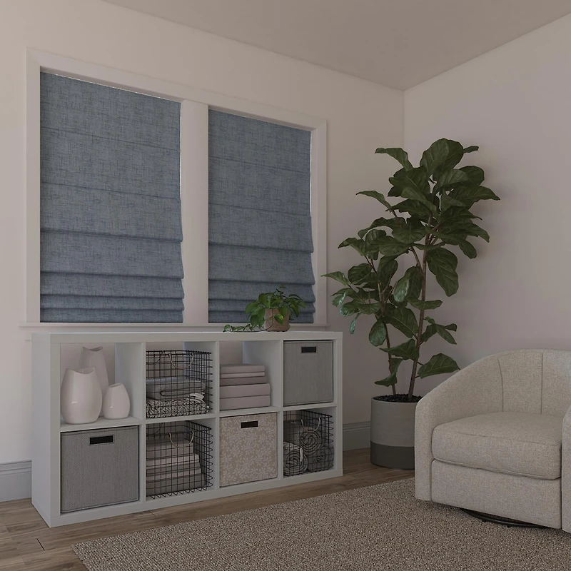 Somerton Textured 100% Blackout Cordless Roman Shade