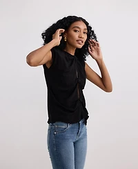 Reistor Women's The Knot-so-Basic Top Black