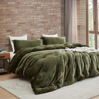 Thicker Than Thick - Coma Inducer Comforter Set - Standard Plush Filling - Winter Moss