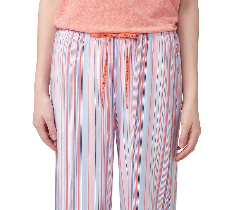 Hue Women's Sunrise Stripe Capri Pajama Pants