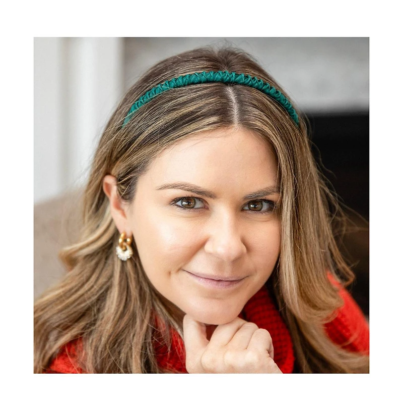 Thin Solid Headband - Green