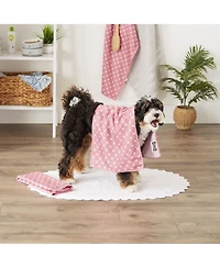 Bone Dry Microfiber Trellis Printed Pet Towel 3 Piece Set