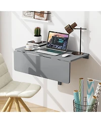 Gouun 31.5 x 23.5 Inch Wall Mounted Folding Table for Small Spaces