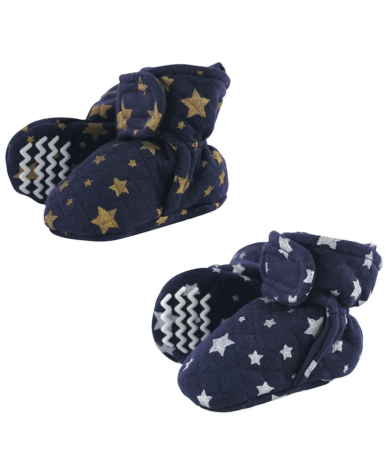 Hudson Baby Boys Unisex Cozy Quilted Bootie Pair