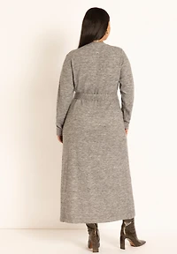 Eloquii Women's Sweater Wrap Dress