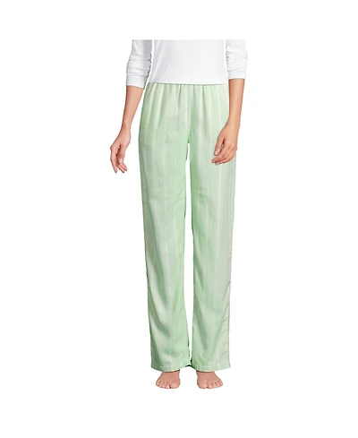 Lands' End Women's Tall Print Flannel Pajama Pants
