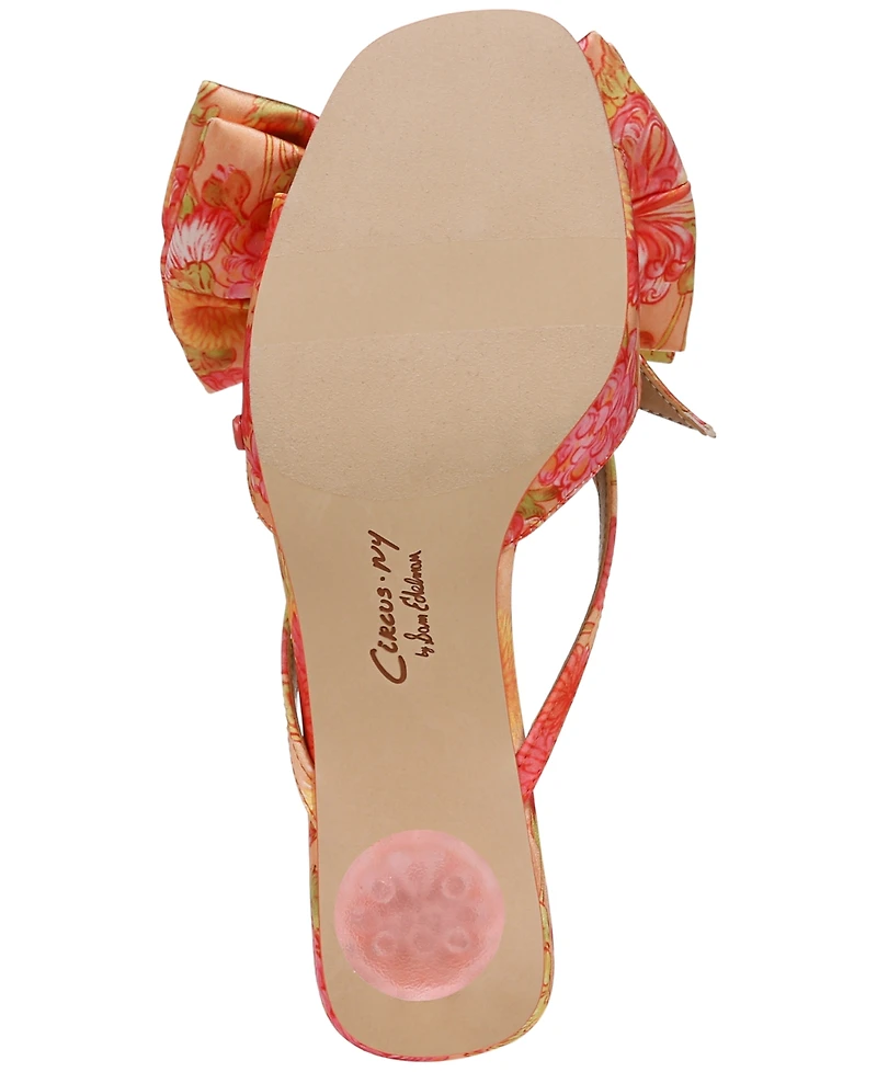 Circus Ny by Sam Edelman Women's Natalina Bow Kitten-Heel Dress Sandals