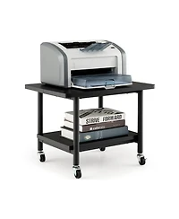 Gouun Under Desk Printer Stand with 4 Wheels and Locking Mechanism