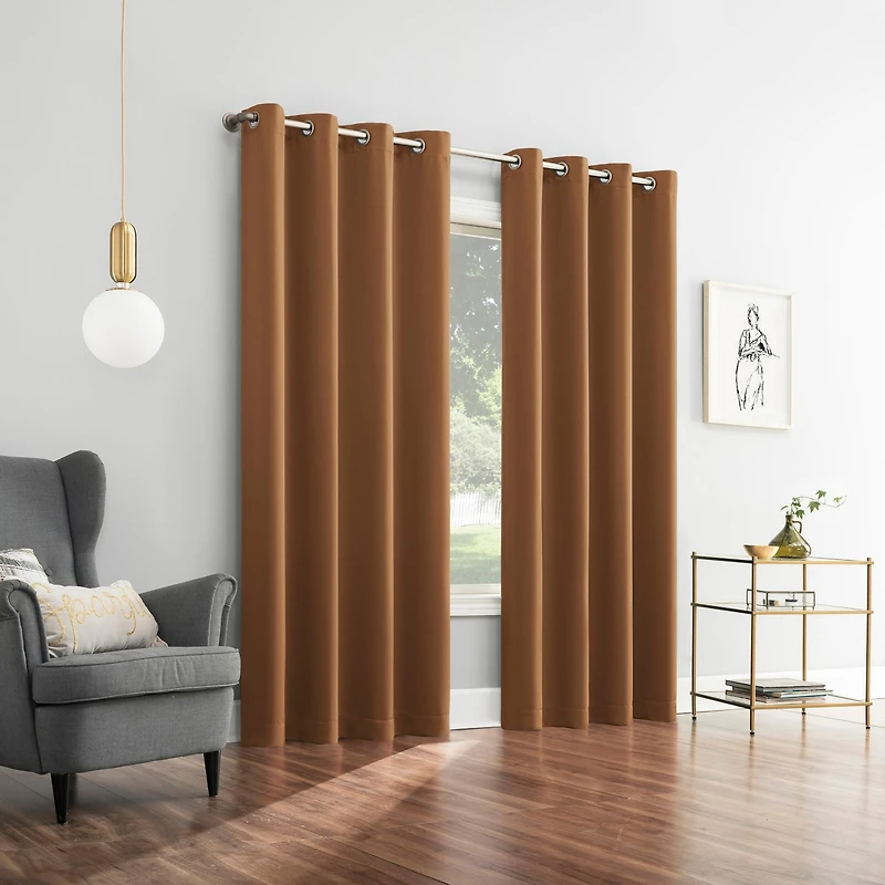 Saxon Energy Saving Blackout Grommet Curtain Panel