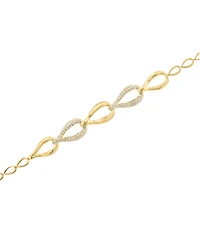 Effy Collection Diamond Teardrop Link Bracelet (1-3/8 ct. t.w.) in 14k Gold