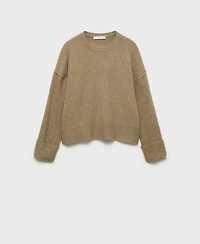 Mango Women's Rolled-Up Sleeves Sweater