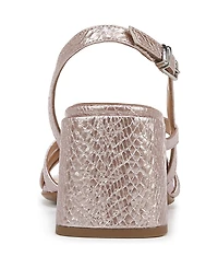 Naturalizer Women's Demi Strappy Slingback Block Heel Dress Sandals