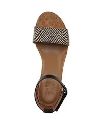 Naturalizer Women's Areda Ankle Strap Wedge Sandals