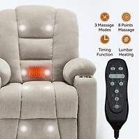 Mondawe Swivel And Rocker Power Recliner Chair