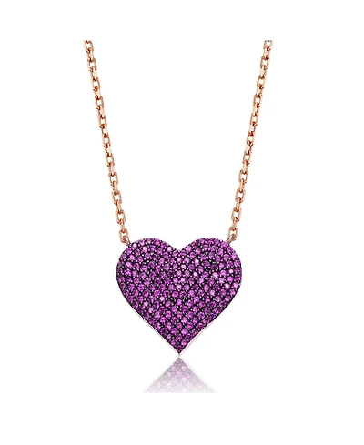 Enchanted 18K Rose Gold Plated Heart Necklace