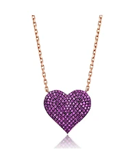 Enchanted 18K Rose Gold Plated Heart Necklace
