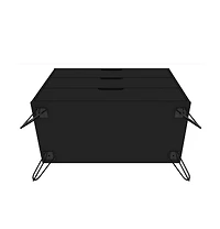 Slickblue Modern Scandinavian Style Bedroom 3-Drawer Dresser in Wood Finish