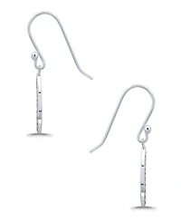 Macy's Oxidized Beaded Tear Drop Earrings