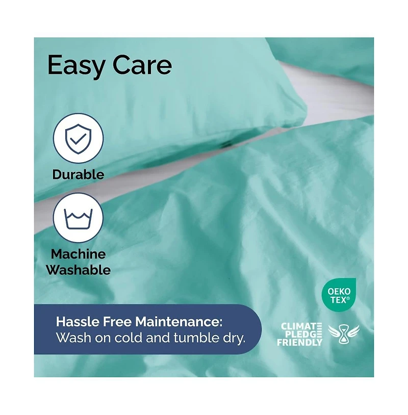 Premium Microfiber Duvet Cover Set - King - Cream