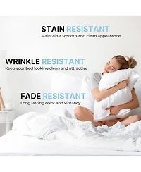 Pillowcase Set of 4 Soft Double Brushed Microfiber