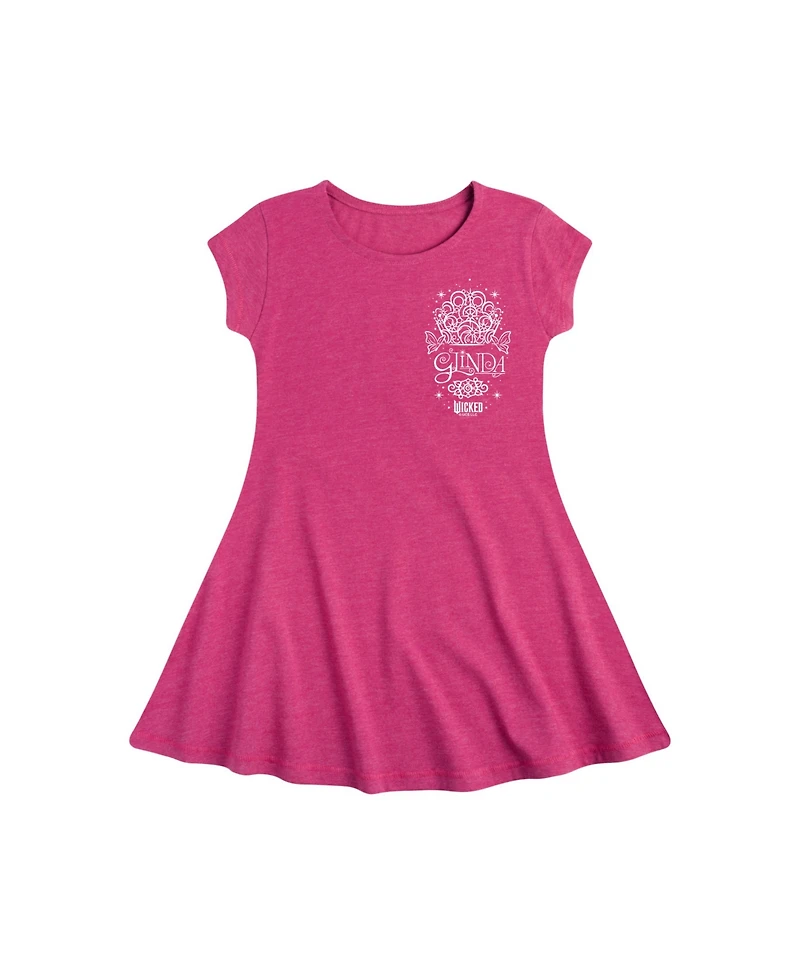 Wicked Big Girls Glinda Graphic Cap Sleeve Dress