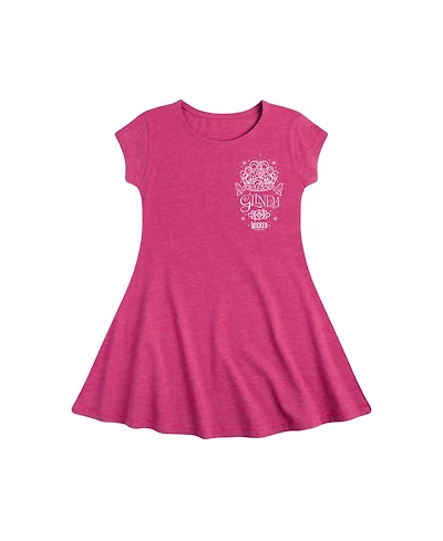 Wicked Big Girls Glinda Graphic Cap Sleeve Dress