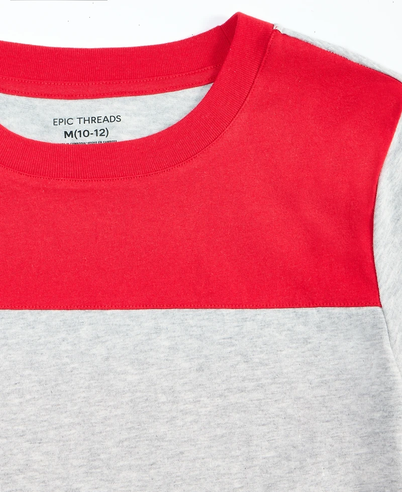 Epic Threads Little & Big Boys Colorblocked T-Shirt, Exclusively at Macy's