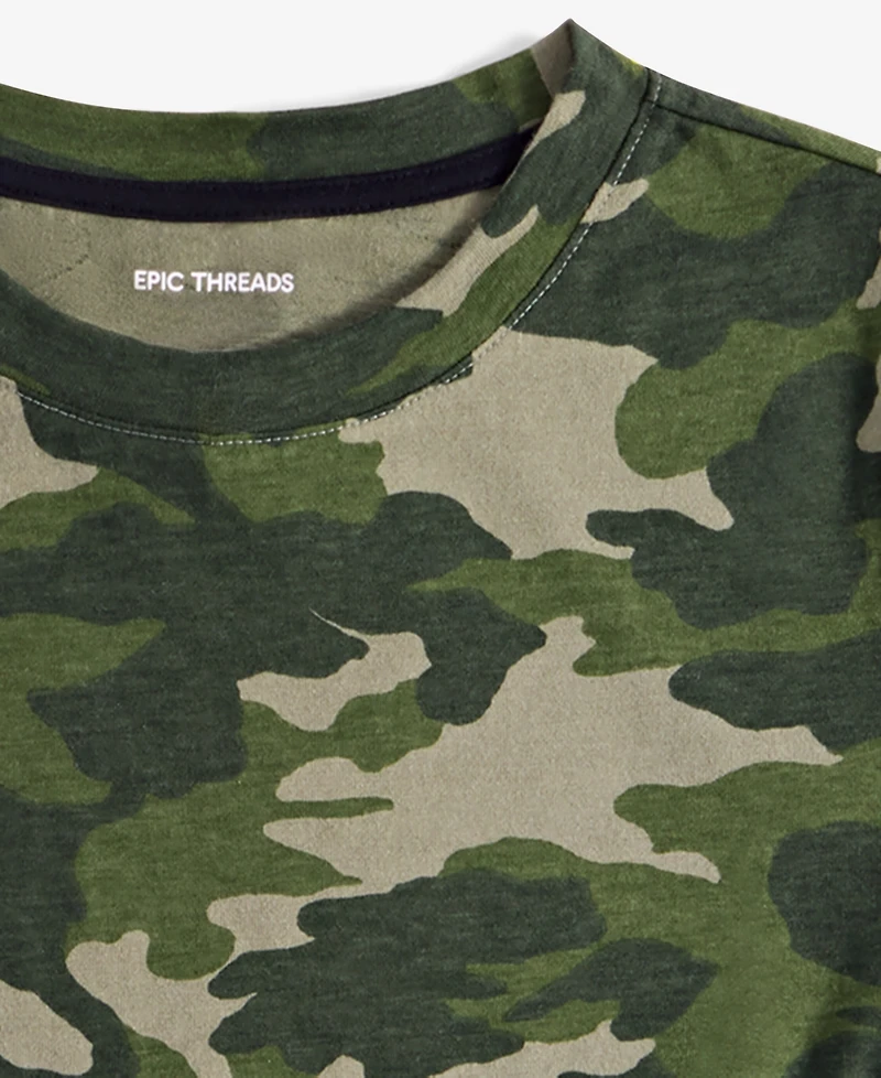 Epic Threads Little & Big Boys Core Camo-Print Short-Sleeve T-Shirt, Exclusively at Macy's