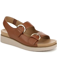 LifeStride Women's Goodie Square Open Toe Slingback Platform Sandals